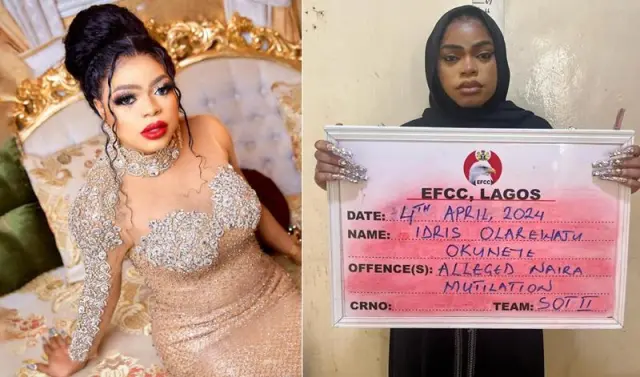 HOT NEWS: The court sentenced Bobrisky to six months in prison without the possibility of a fine