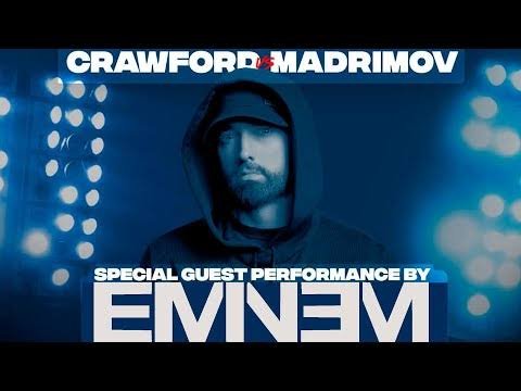 Exclusive: Eminem thrilled fans by performing many of his classic songs at the Crawford vs. Madrimov boxing match.