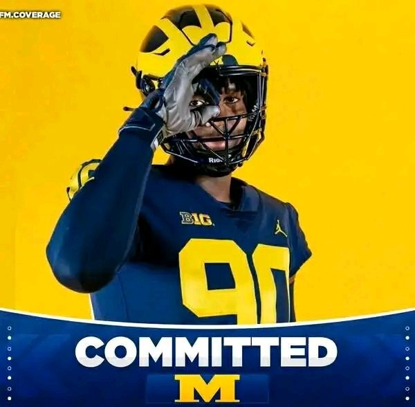 Just now: 7-foot-5, 265-pound 5-Star defensive lineman Nate Marshall commits to Michigan Over Alabama, Georgia and Texas…