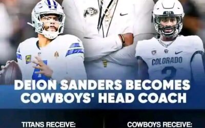 SHOCKING NEW: Deion Sanders becoming the head coach of the Cowboys, trading Dak to the Titans for the No.1 overall pick, and drafting Shedeur…..