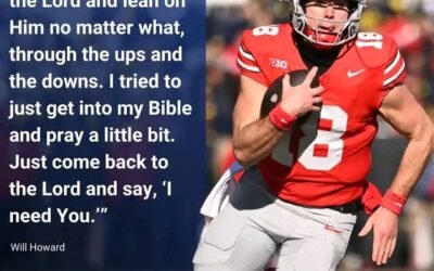 FAITH ON DISPLAY: Ohio State quarterback leans on his faith as he prepares for the highly-anticipated national championship game.