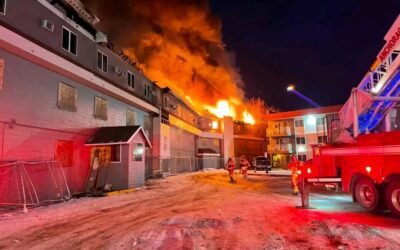 BREAKING NEWS: The Alaska Ice Hockey Stadium, Engulfs in massive Blaze Thousands….